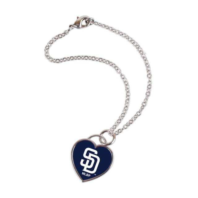 San Diego Padres HEART Bracelet w/3D Heart