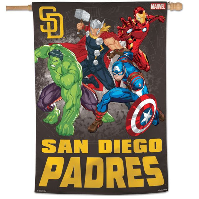 Bandera vertical de Marvel de los Padres de San Diego (c) 2021 de 28" x 40"