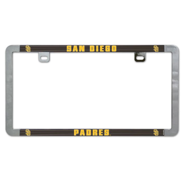 San Diego Padres Metal Lic. Plate Frame Slim