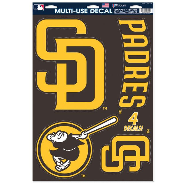 San Diego Padres Multi-Use Decal 11" x 17"