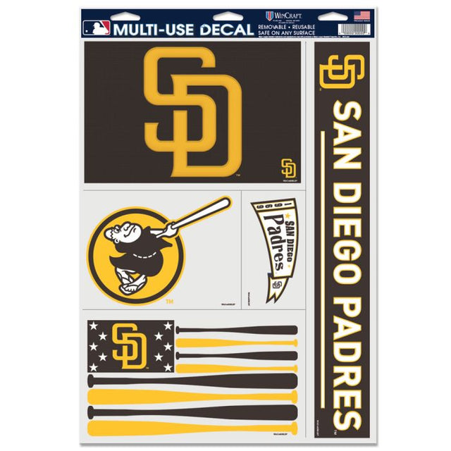 San Diego Padres Multi Use Decal 11" x 17"