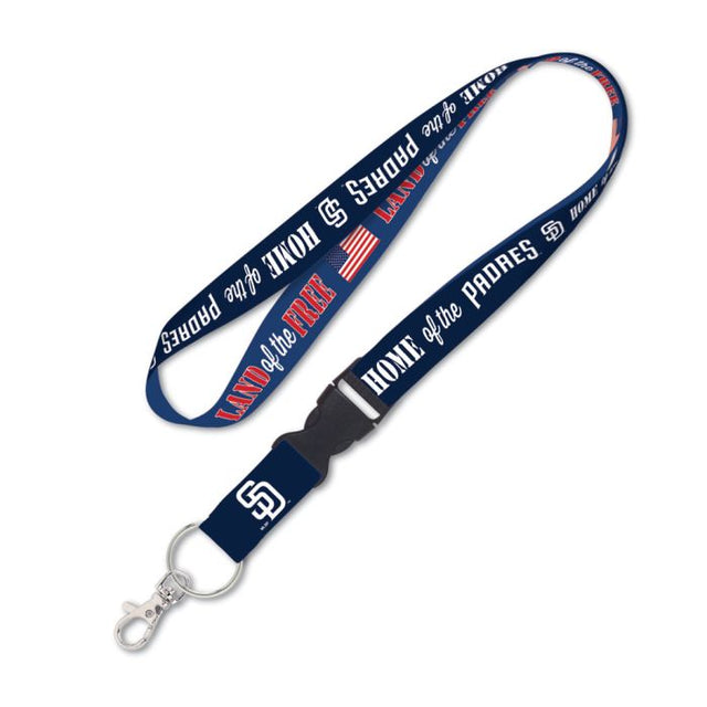 San Diego Padres Patriotic Lanyard w/detachable buckle 1"