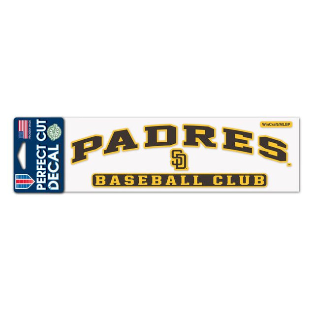 San Diego Padres Perfect Cut Decals 3" x 10"