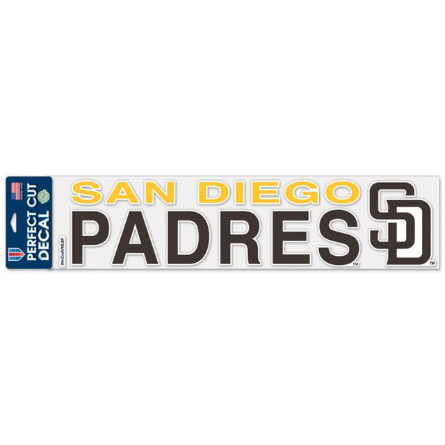 San Diego Padres Perfect Cut Decals 4" x 17"