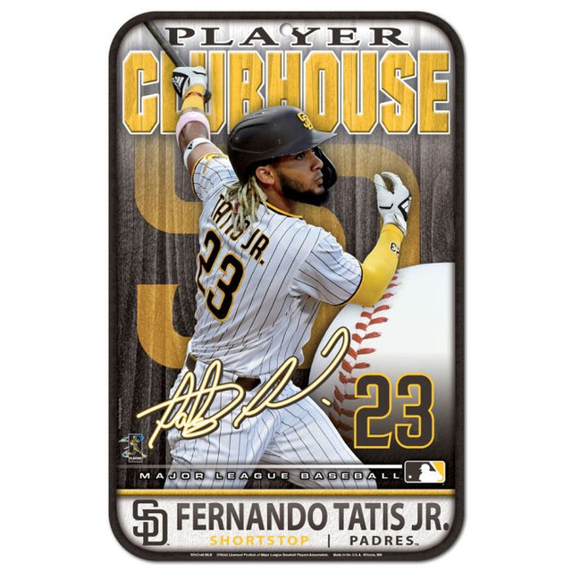 San Diego Padres Plastic Sign 11" x 17" Fernando Tatis Jr.