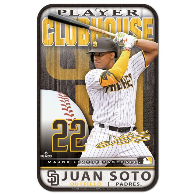 San Diego Padres Plastic Sign 11" x 17" Juan Soto