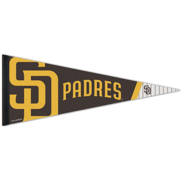 Banderín premium de los Padres de San Diego de 12" x 30"