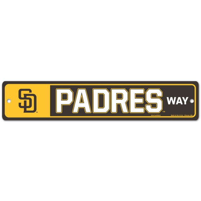 San Diego Padres Street / Zone Sign 3.75" x 19"