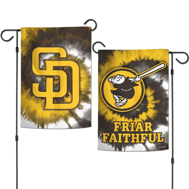 San Diego Padres Tie Dye Garden Flags 2 sided 12.5" x 18"