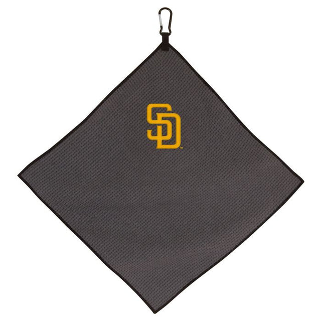 San Diego Padres Towel - Grey Microfiber 15" x 15"