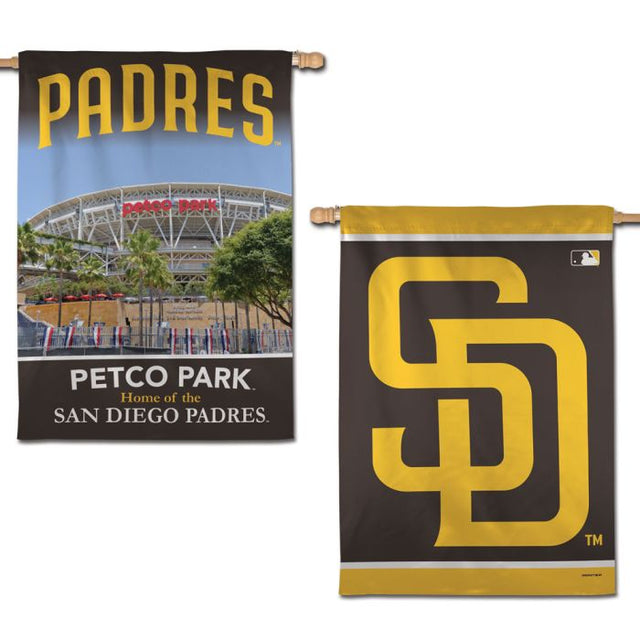 San Diego Padres Vertical Flag 2 Sided 28" x 40"