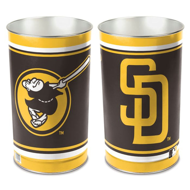 San Diego Padres Wastebasket - tapered 15"H