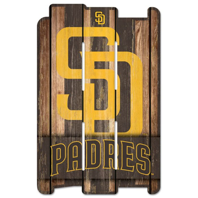 San Diego Padres Wood Fence Sign