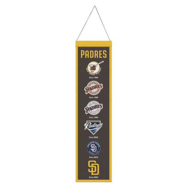 San Diego Padres Wool Banner 8" x 32"