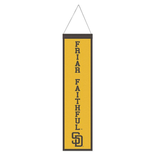 San Diego Padres Wool Banner 8" x 32"