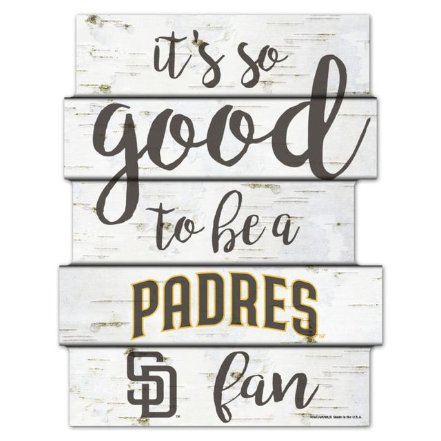 San Diego Padres birch Wood Sign 11"X14"