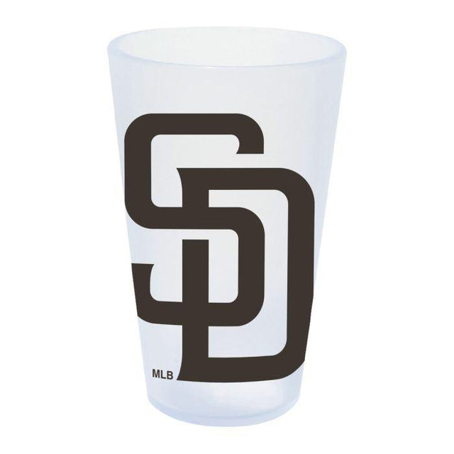 Vaso de pinta de silicona de 16 oz con forma de icicle de los Padres de San Diego