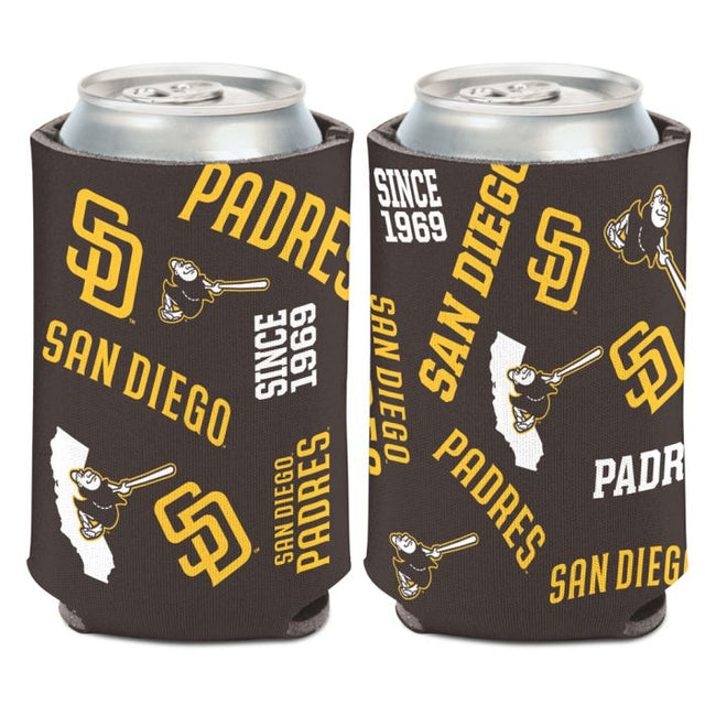 San Diego Padres scatter Can Cooler 12 oz.