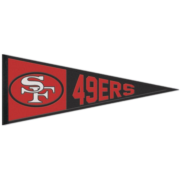 Banderín clásico de lana de los San Francisco 49ers de 13" x 32"