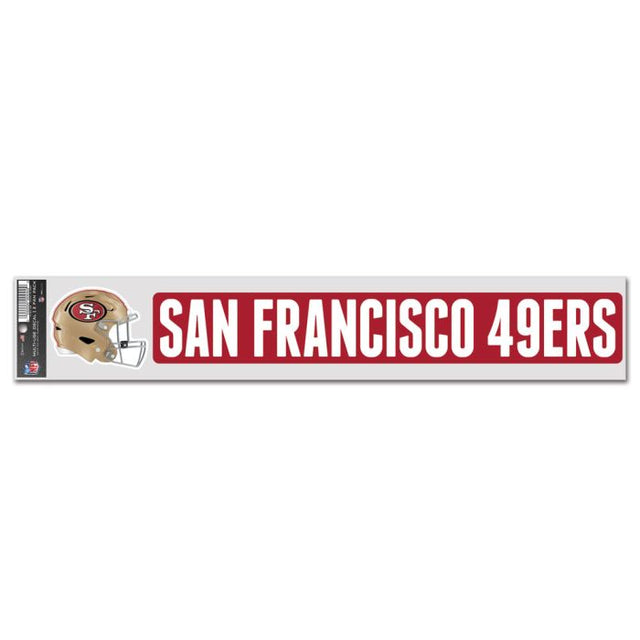 Calcomanías para fanáticos de los San Francisco 49ers de 3" x 17"