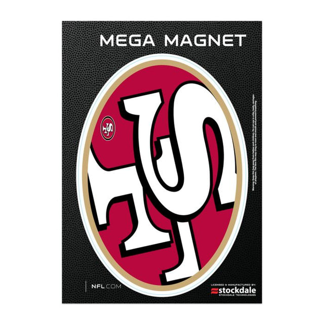 旧金山 49 人队 MEGA 户外磁铁 5 英寸 x 7 英寸