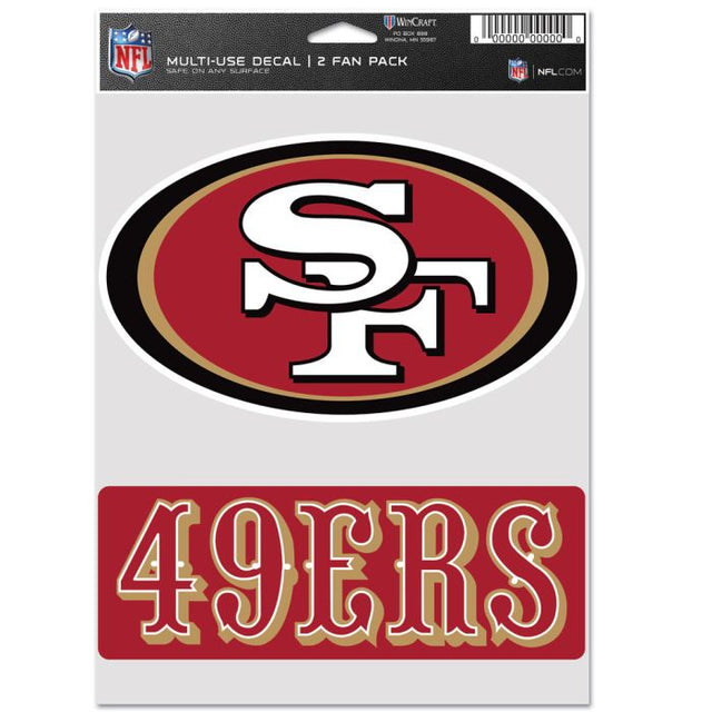 Paquete multiusos para dos fanáticos de los San Francisco 49ers