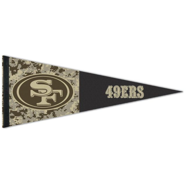 Banderín premium estándar de los San Francisco 49ers de 12" x 30"