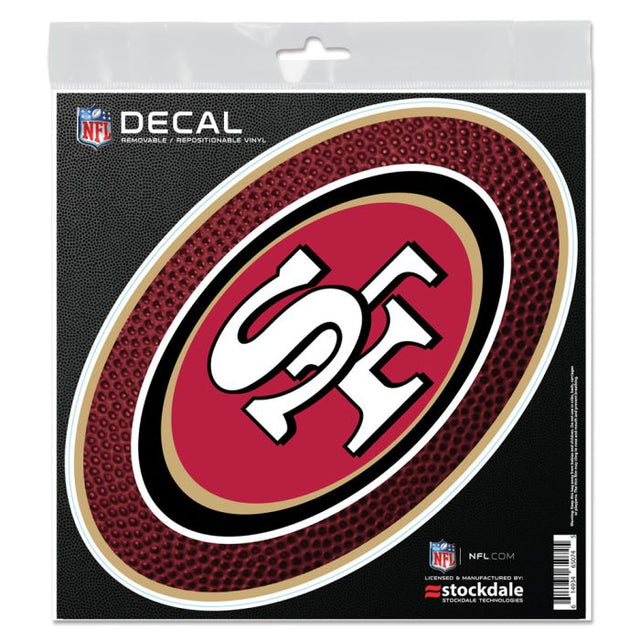 Calcomanía para todas las superficies de TEAMBALL de los San Francisco 49ers, 6" x 6"