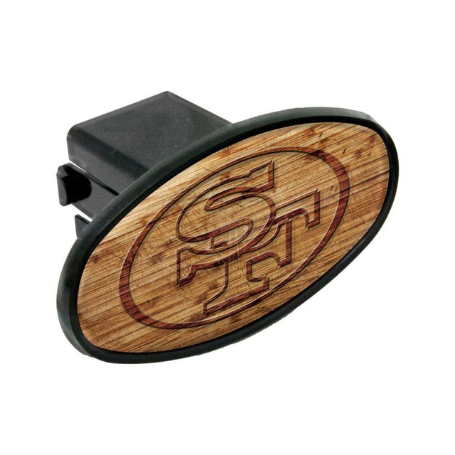 San Francisco 49ers WOOD Oval 2" Hitch Receiver