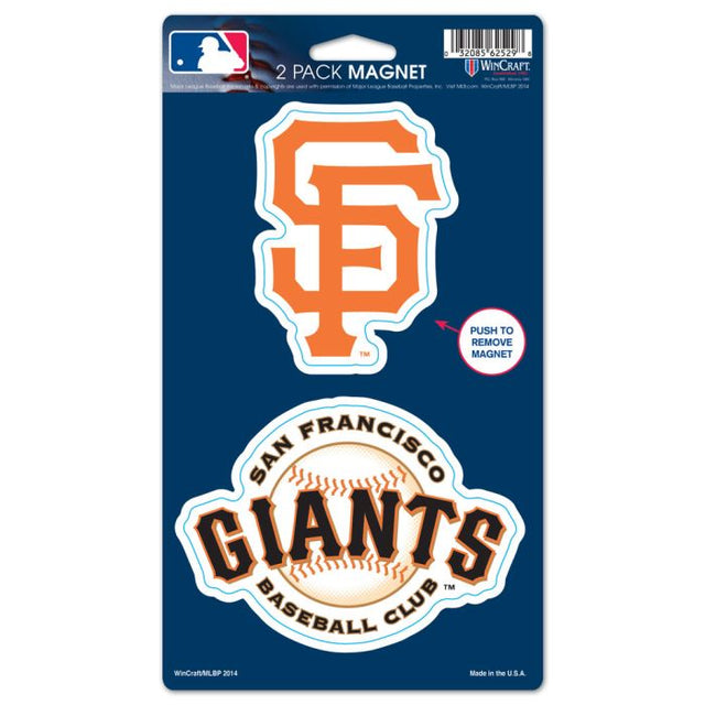 San Francisco Giants 2 Pack Magnets 5" x 9"