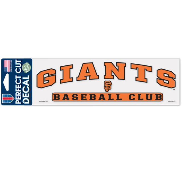 San Francisco Giants Arched Perfect Cut Decals 3" x 10"