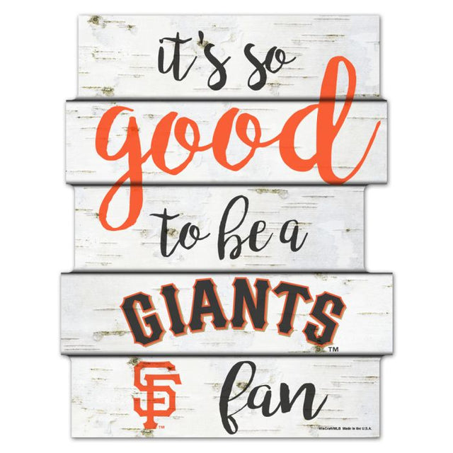 San Francisco Giants BIRCH Wood Sign 11"X14"