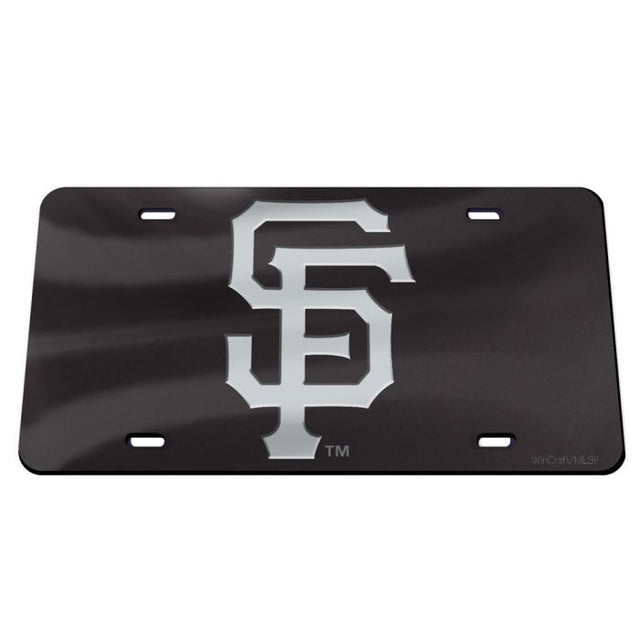 San Francisco Giants BLACK Acrylic Classic License Plates