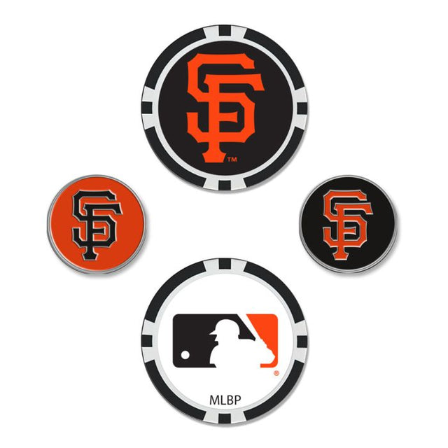 Juego de cuatro marcadores de pelota de los San Francisco Giants