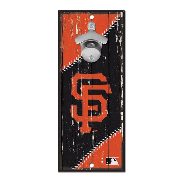 San Francisco Giants Bottle Opener Sign 5x11