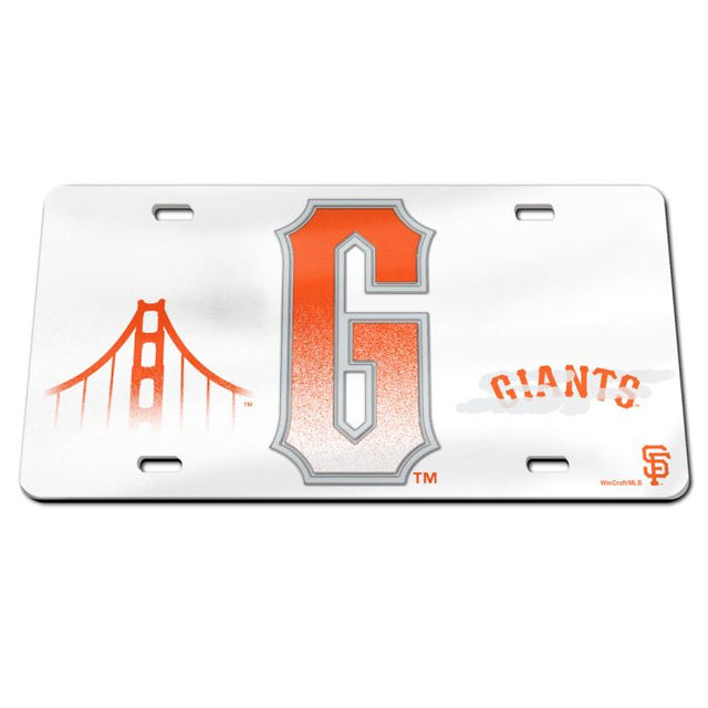 San Francisco Giants CITY Specialty Acrylic License Plate