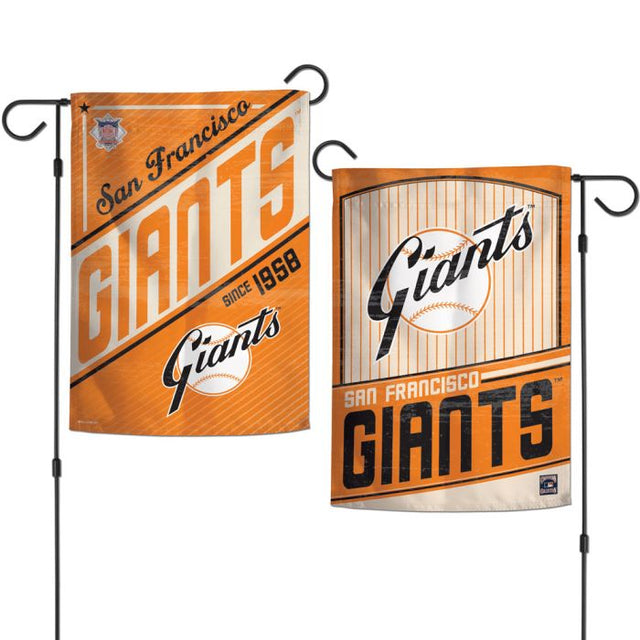 Banderas de jardín de los San Francisco Giants/Cooperstown, de 2 lados, 12,5" x 18"