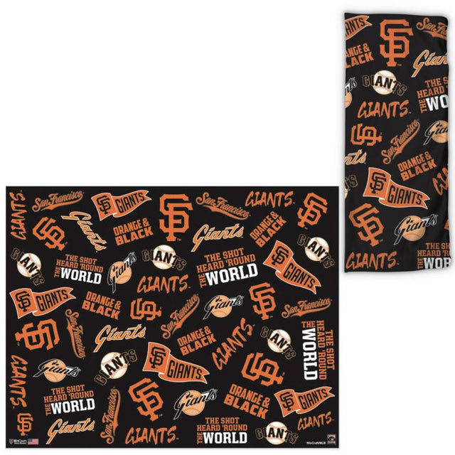 Envolturas para fanáticos con estampado disperso de los San Francisco Giants y Cooperstown