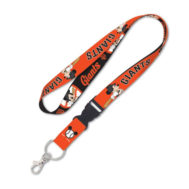 Cordón de Mickey de los San Francisco Giants/Disney con hebilla desmontable de 1"