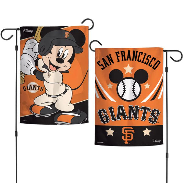 San Francisco Giants / Disney Mickey Mouse Garden Flags 2 sided 12.5" x 18"