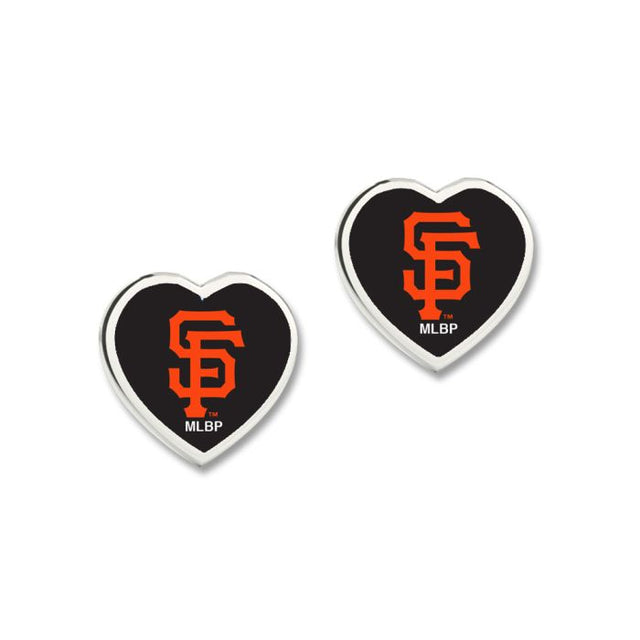 San Francisco Giants Earrings w/3D Heart