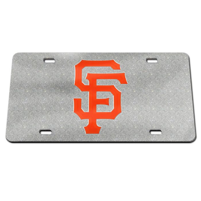 San Francisco Giants GLITTER Specialty Acrylic License Plate