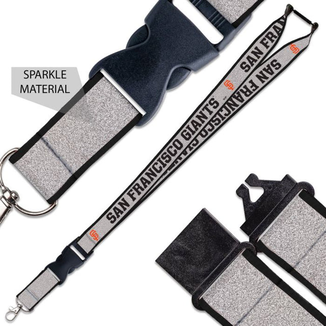 San Francisco Giants Lanyard w/Buckle Glitter 1"