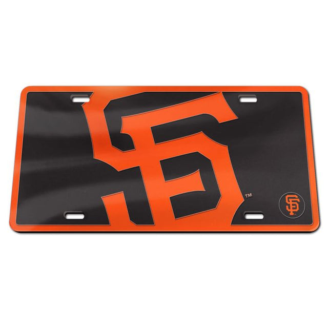 San Francisco Giants MEGA Specialty Acrylic License Plate