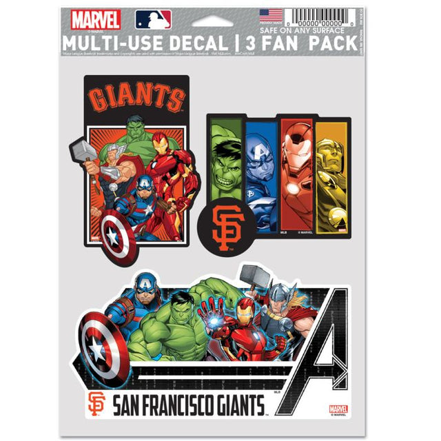 San Francisco Giants / Marvel (c) 2021 MARVEL Multi Use 3 Fan Pack