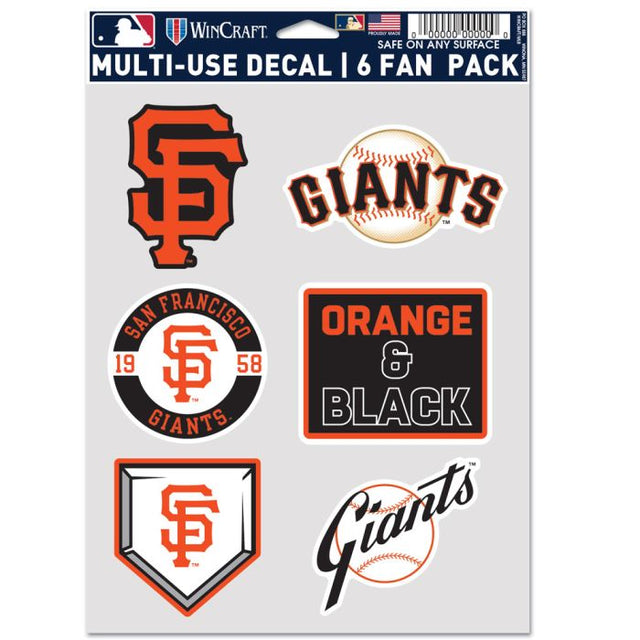 Paquete multiusos para 6 aficionados de los San Francisco Giants