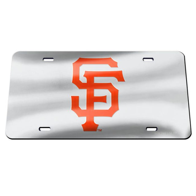 San Francisco Giants SILVER Specialty Acrylic License Plate