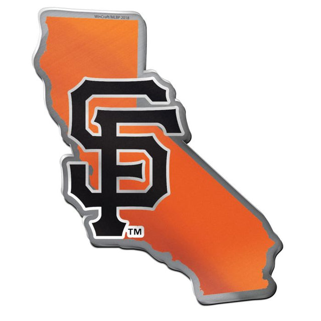 Emblema acrílico para automóvil de los San Francisco Giants STATE