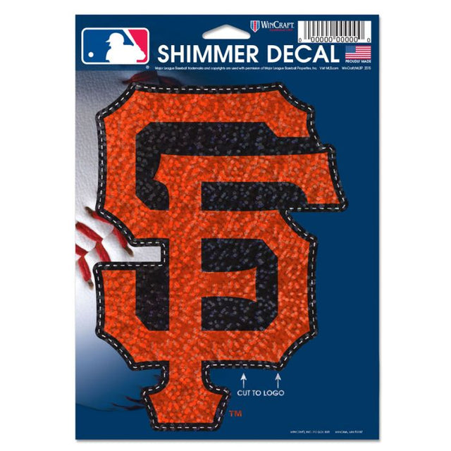 San Francisco Giants Shimmer Decals 5" x 7"