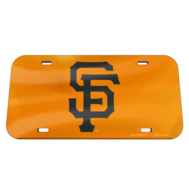 San Francisco Giants Specialty Acrylic License Plate